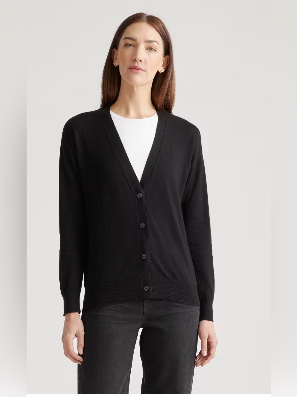 QUINCE Mongolian Cashmere Button Up Cardigan Sweater NWT.